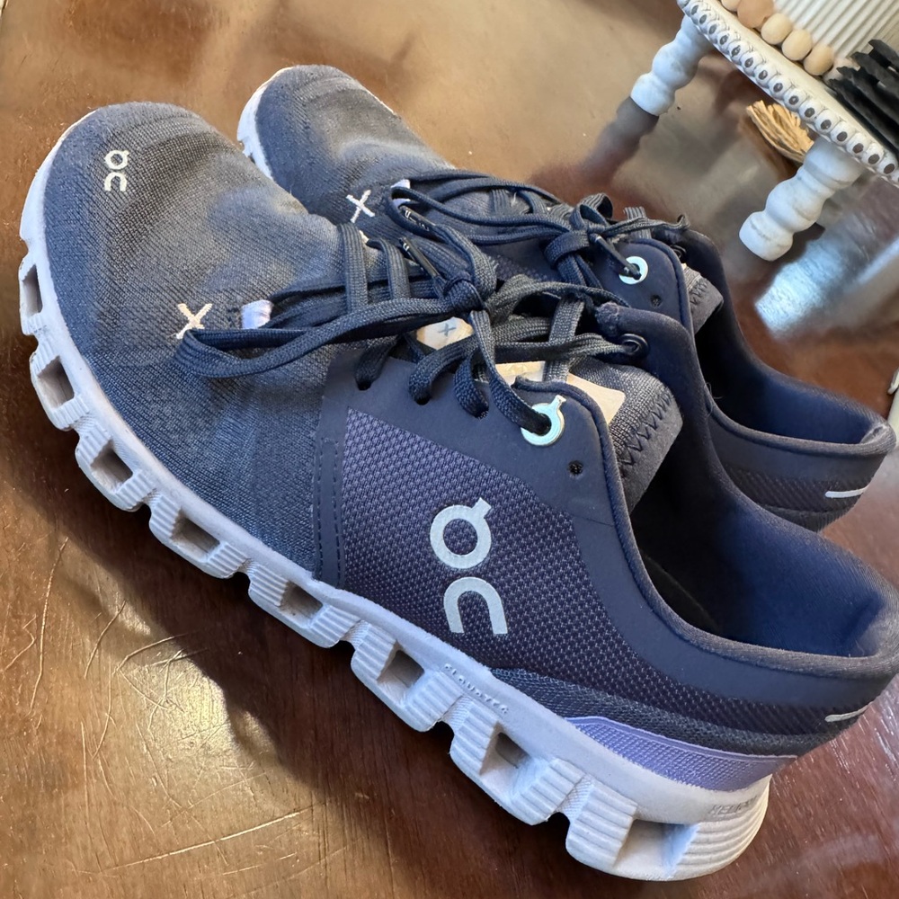 On Running Navy Athletic Slip-On Sneakers